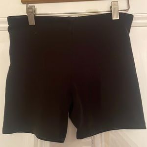Spandex shorts in black